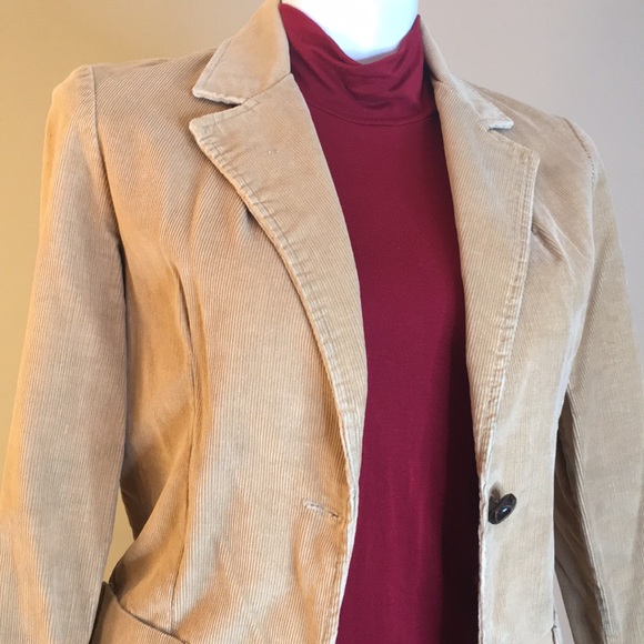 Womens Golden Corduroy Jacket 70s 80s Vintage - Picture 3 of 7